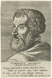 Engraved portrait of Cornelius Grapheus